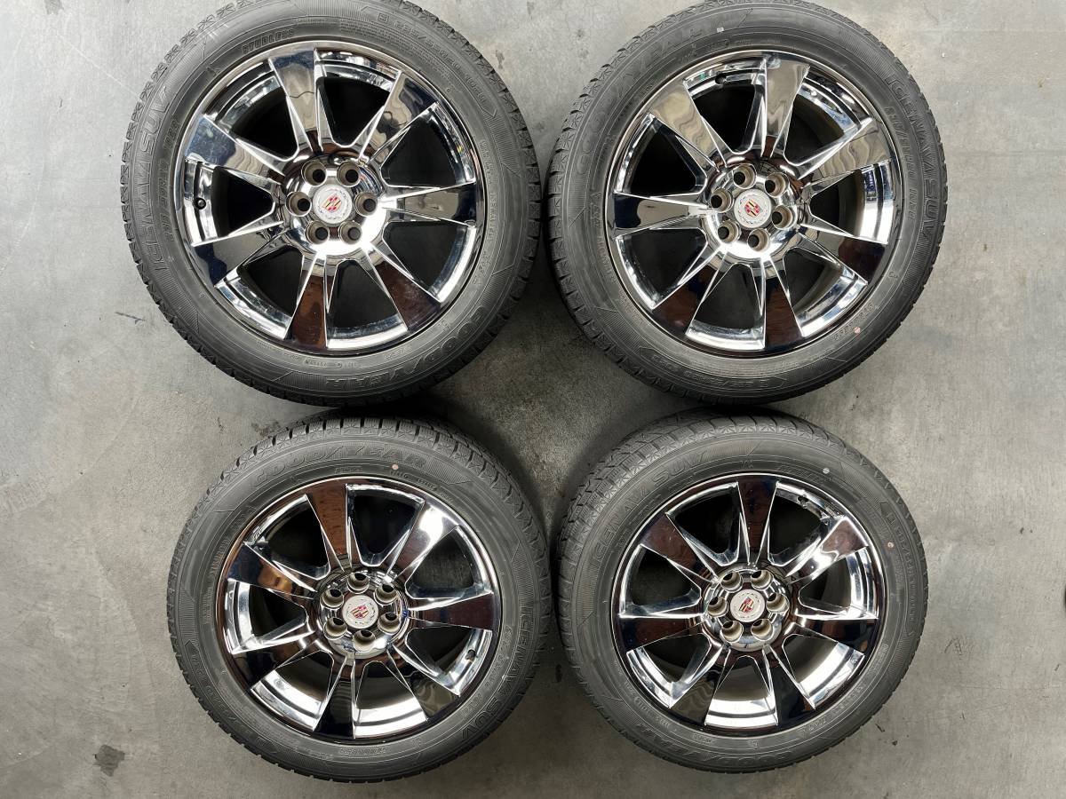 キャデラックSRX 純正アルミホイール スタッドレスタイヤ付き の入札 