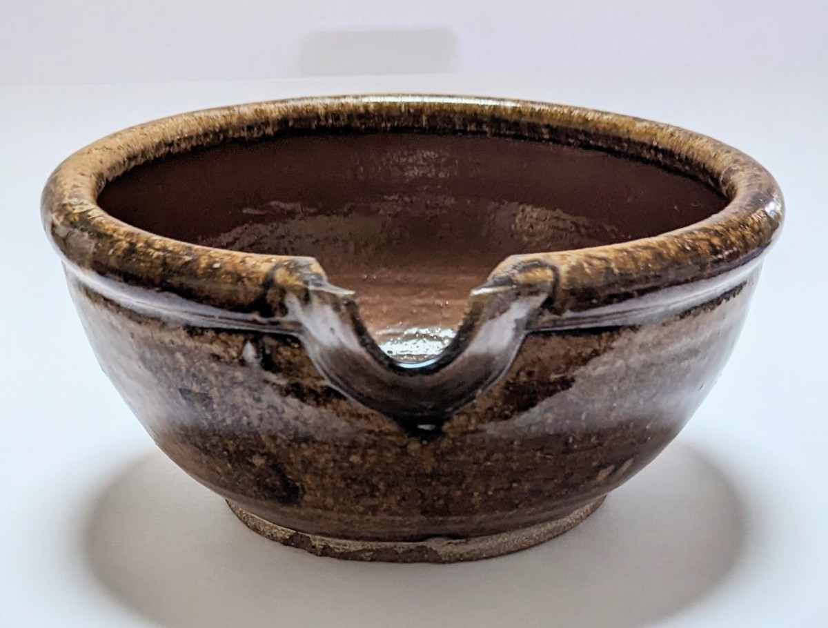 片口鉢 飴釉会津本郷焼／皿・手作り・ハンドメイド・和風 Tsudoi⁄赤飴 