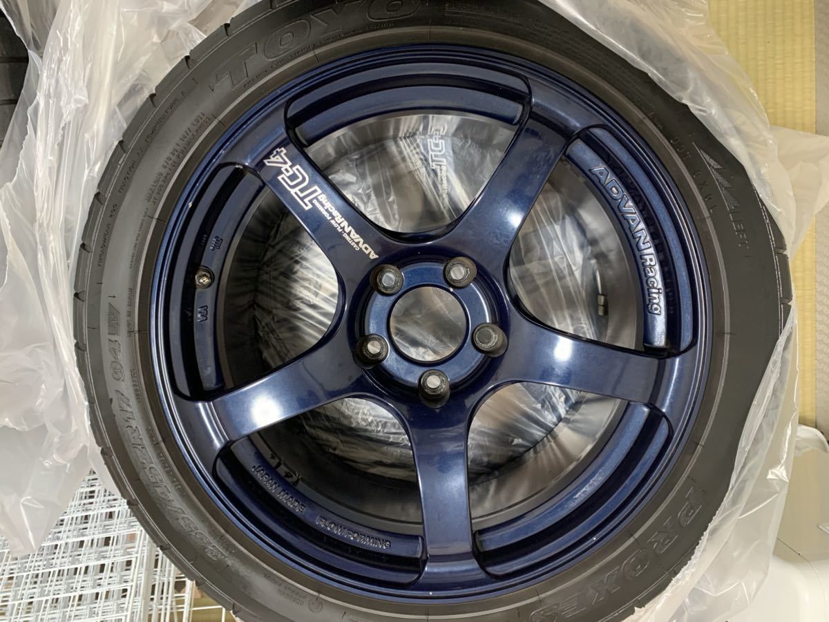 送料着払い ADVAN TC-4 17×9J +35(2本) 17x9J +45(2本) 合計4本 PCD114 