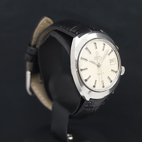 1円〜OMEGA オメガ ジュネーブ Geneve 手巻き シルバー文字盤 稼働品