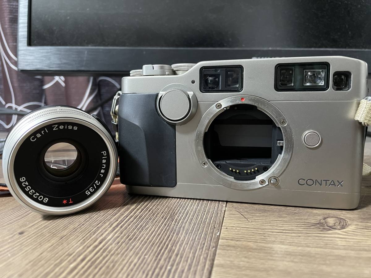 CONTAX G2 Planar T Carl Zeiss 2/35 ストラップ 付 コンタックス 