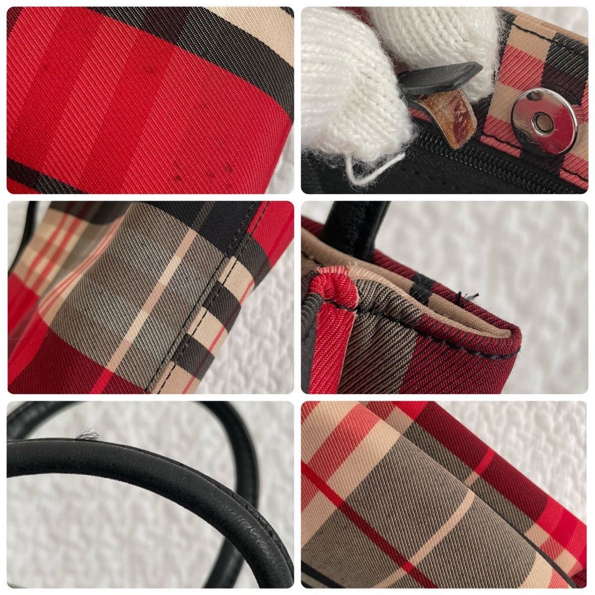 バーバリー ノバチェック ミニトートバッグ BURBERRY ミニトートバッグ 