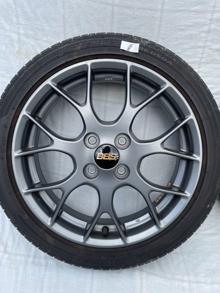 ○BBSアルミホイール GRコペン純正ホイール la400k 165/50r16 2本キズ
