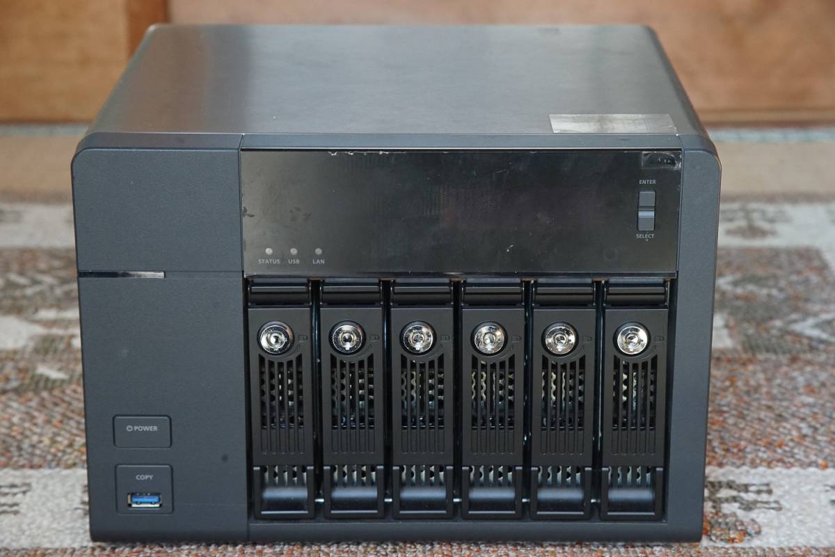 【ジャンク品】QNAP TS-653 Pro 6ベイNAS 16GB QNAP TS-653Pro 6ベイNAS（Quad-Core Celeronモデル）中古 QTS5.1