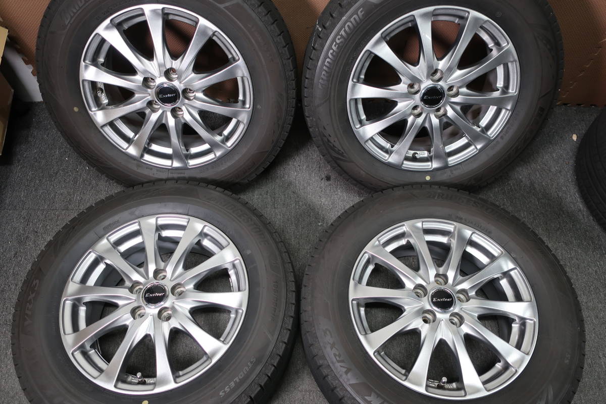 スタッドレス 2021年 ブリヂストン VRX3 195/65R15 PCD100 プリウス