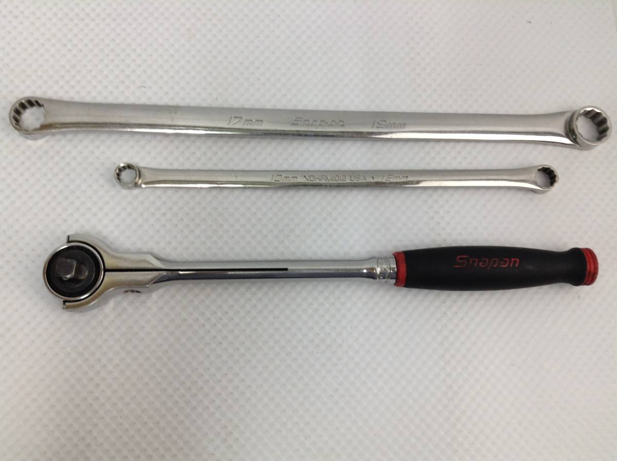 ▽Snap-on スナップオン 3⁄8 首振り フレックス ラチェットハンドル