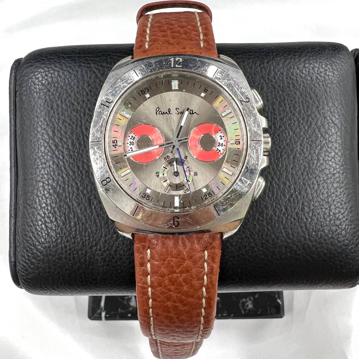 ☆人気☆ Paul smith ポールスミス 腕時計 クォーツ クロノグラフ J524 