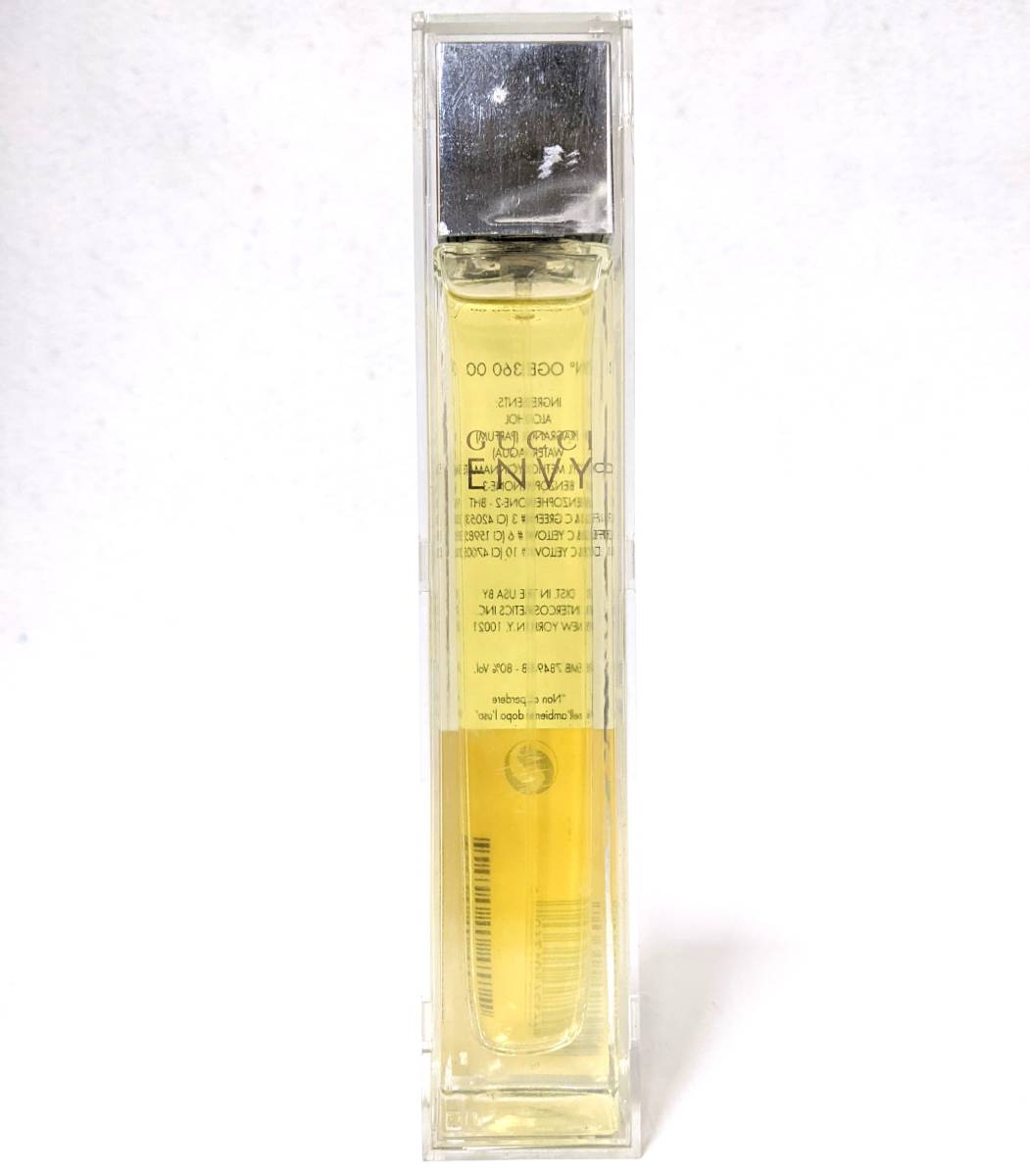 【17165】GUCCI グッチ ENVY エンヴィ eau de toilette オードトワレ 50ml 香水 残量9割以上 廃盤 EDT ケース付き フレグランス