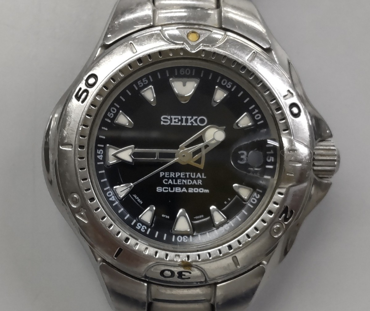稼働品 SEIKO セイコー 腕時計 パーペチュアルカレンダー デイト 3針 