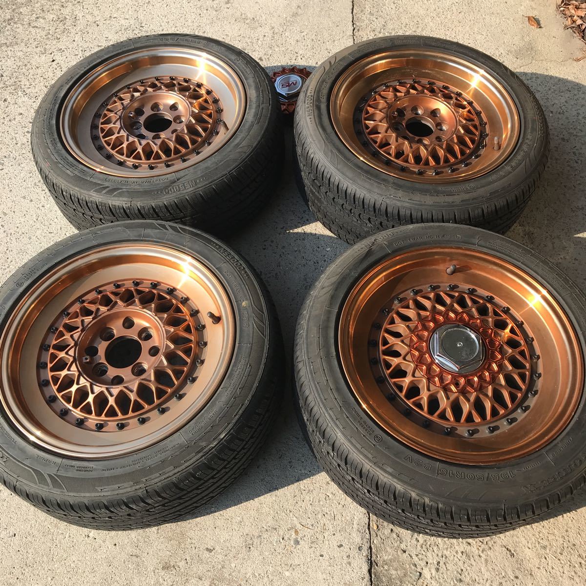 ＭＳホイール　BBS風1ピースホイール　195/50 サクシードプロボックスシビック等