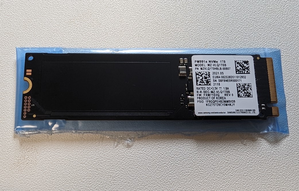 即決 ほぼ新品 1時間未満稼働 SAMSUNG 512GB M.2 SSD SATA