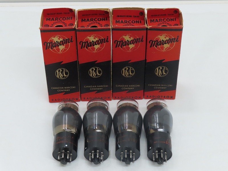 ■□Marconi JAN 6V6G 真空管 4本 マルコーニ□■231019109Jm□■