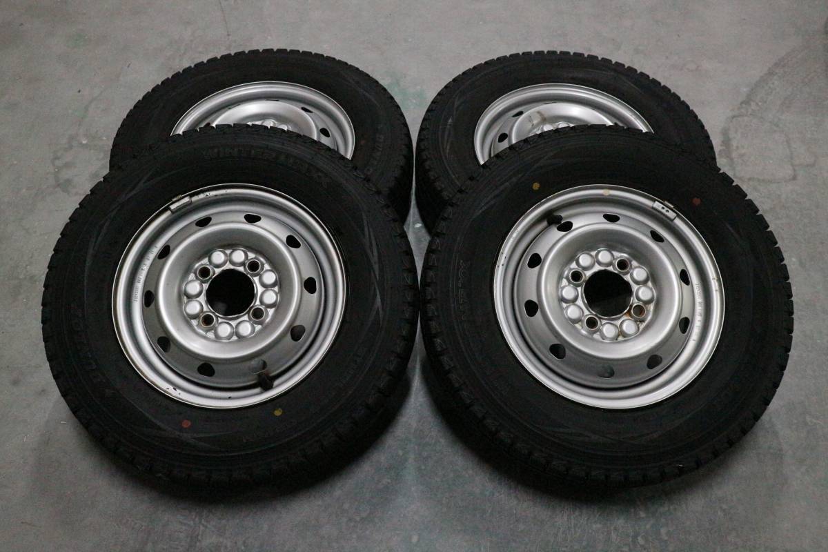 DUNLOP　WINTER　MAX　145R12 6P 箱バン・軽トラ　タイヤホイールセット No.5