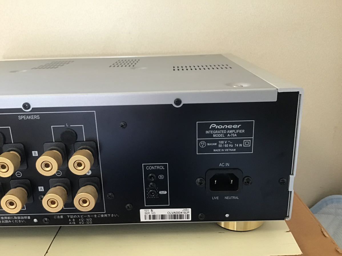 Pioneer パイオニア プリメインアンプ A-70A フルバランス回路 クラスD