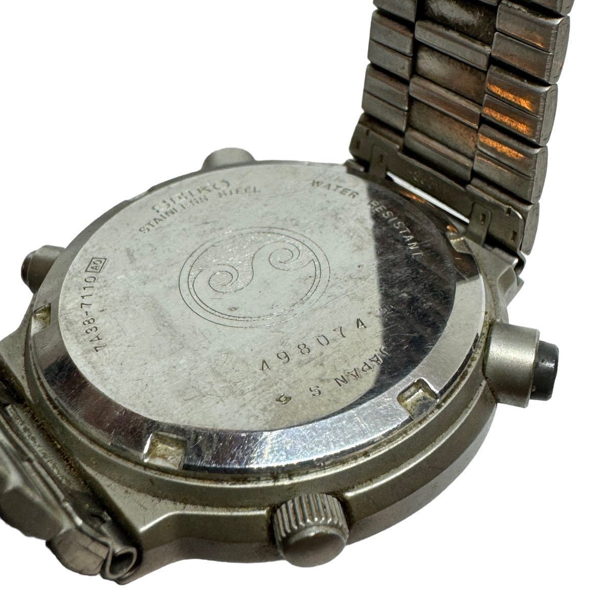 SEIKO セイコー クロノグラフ スピードマスター 7A38-7110 クオーツ  