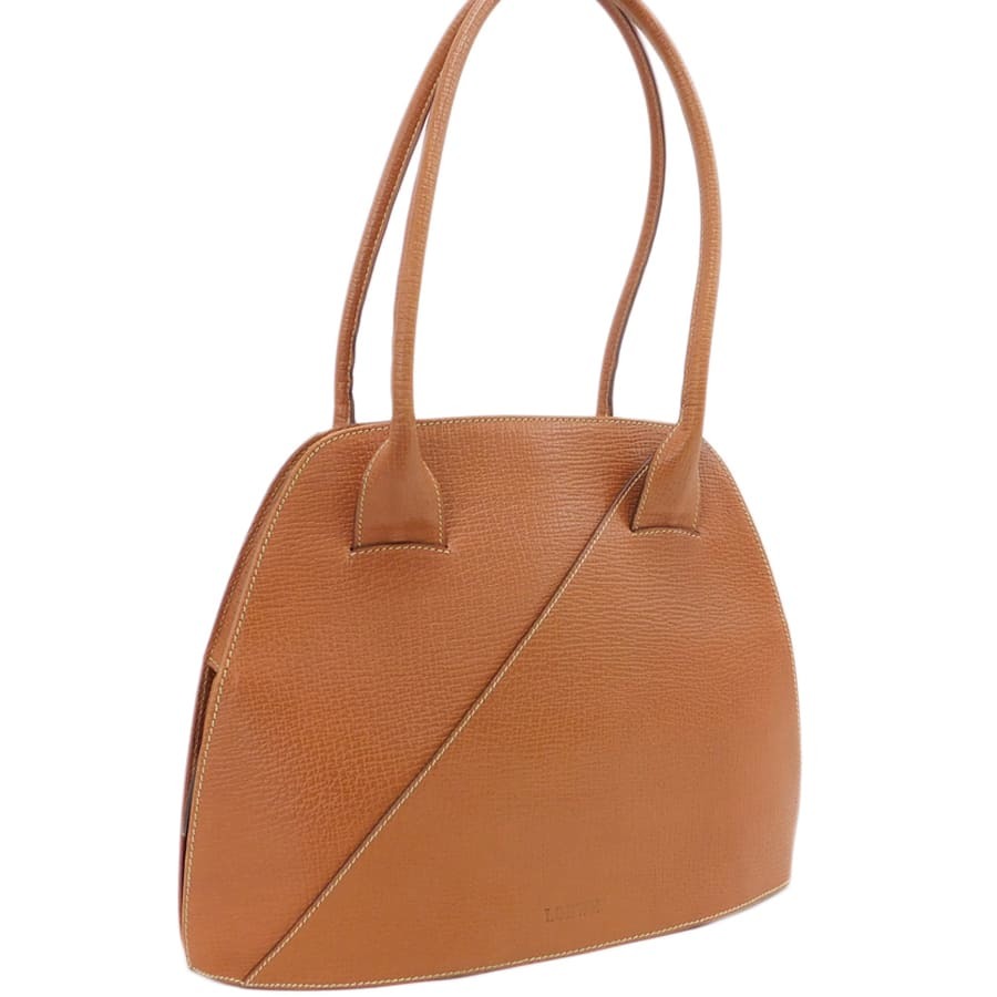 1円 ■ 美品 ロエベ ショルダーバッグ ブラウン系 レザー お出掛け おしゃれ LOEWE ■E.Cslo.tI-18