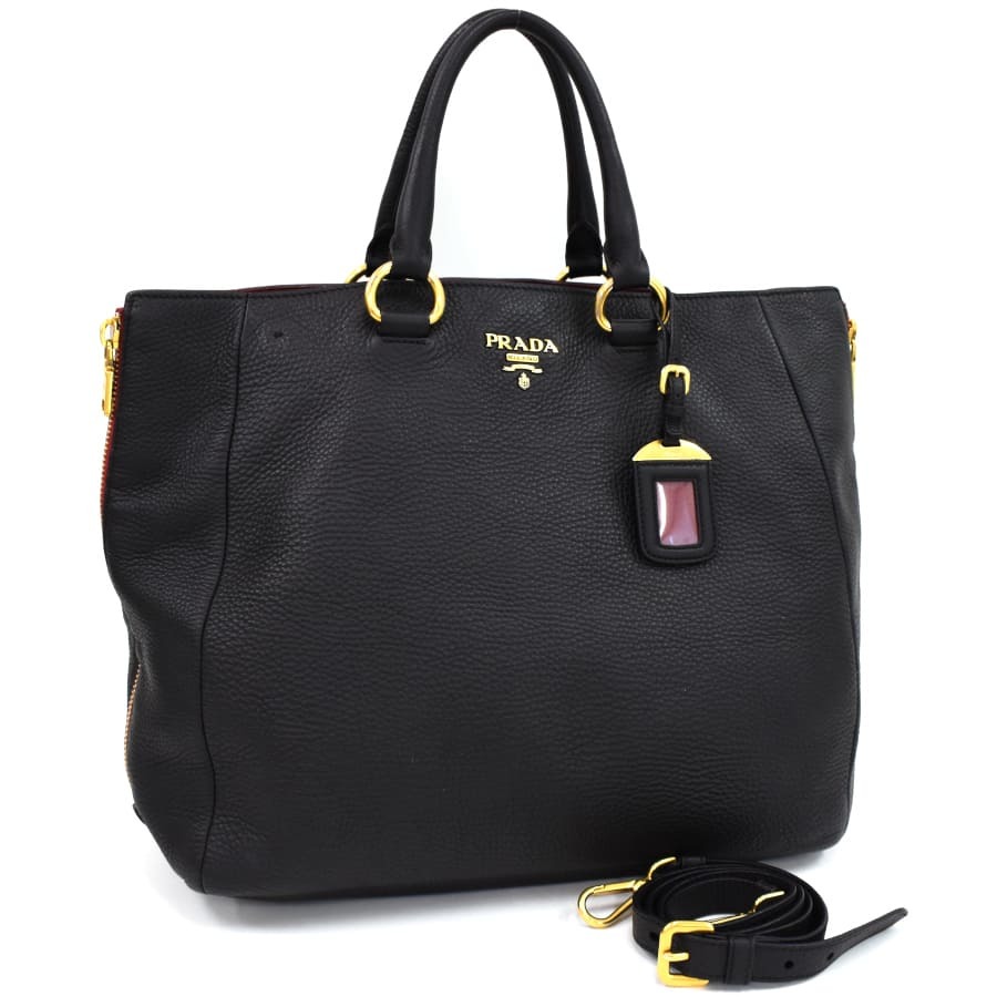 プラダ レザー メッセンジャー ショルダーバッグ ピンク BT0468