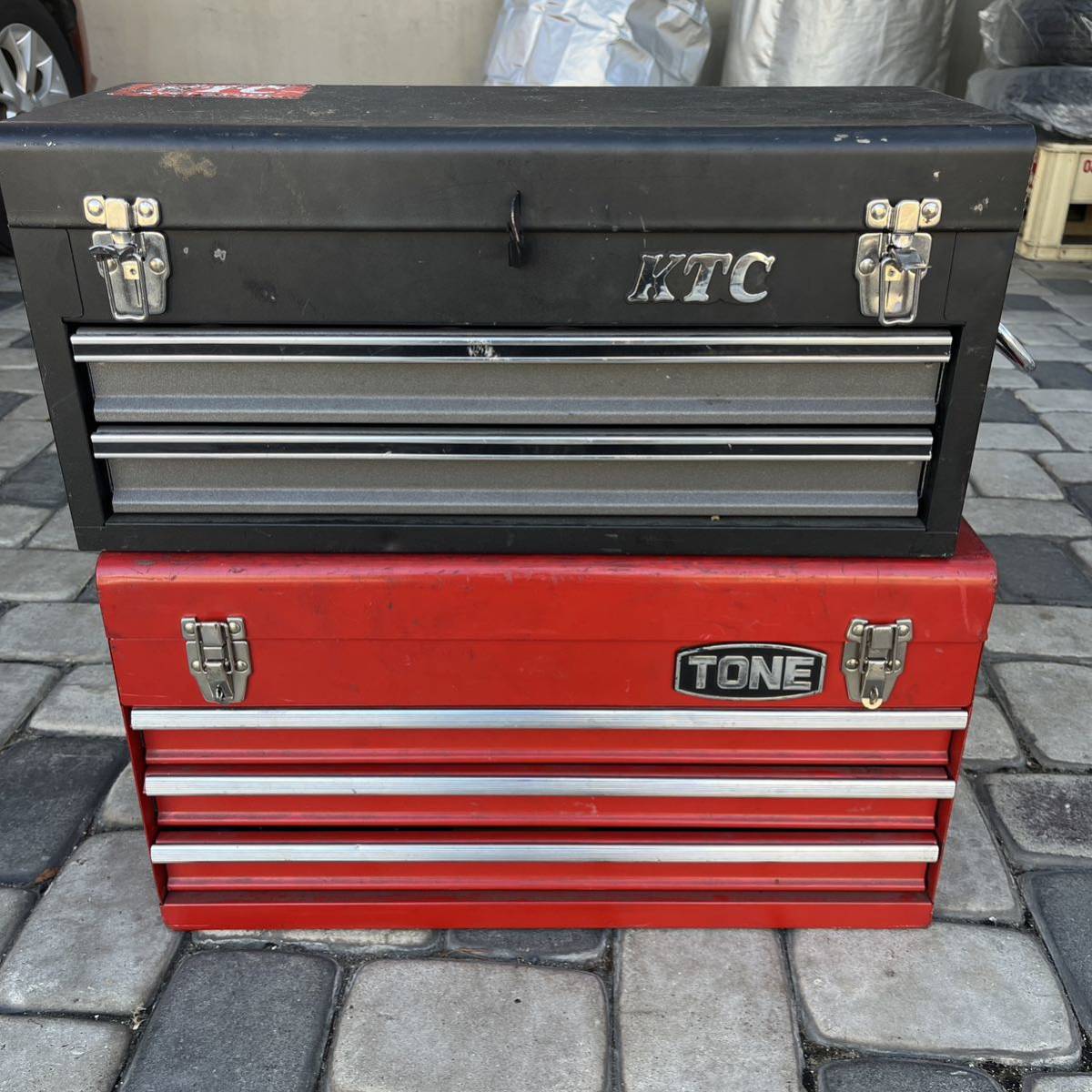 中古】1円スタート KTC TONE ツールボックス 工具箱 まとめセット KTC