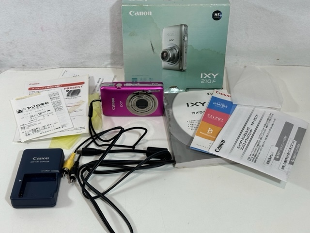 カメラ ☆オススメ☆ Canon IXY 210 F PK PC1588 キャノン コンパクト デジタルカメラ ピンク 通電確認済