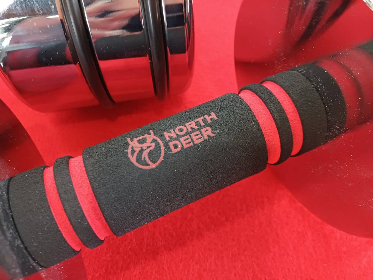 11262-09☆Northdeer 可変式ダンベル 2個セット 鏡面 筋トレ☆直接引