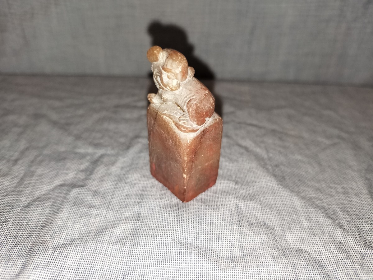 新品 篆刻 塊堂 1.6cm×1.3cm 印材 寿山石 中国 書道 美術 作者不明
