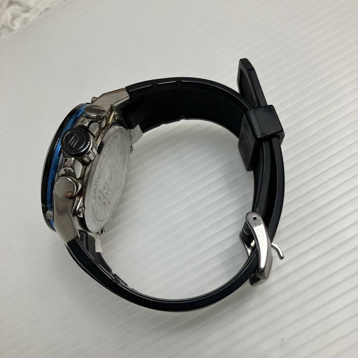 1円スタート カシオ 電波ソーラー EQW-A1000 エディフィス クロノ 