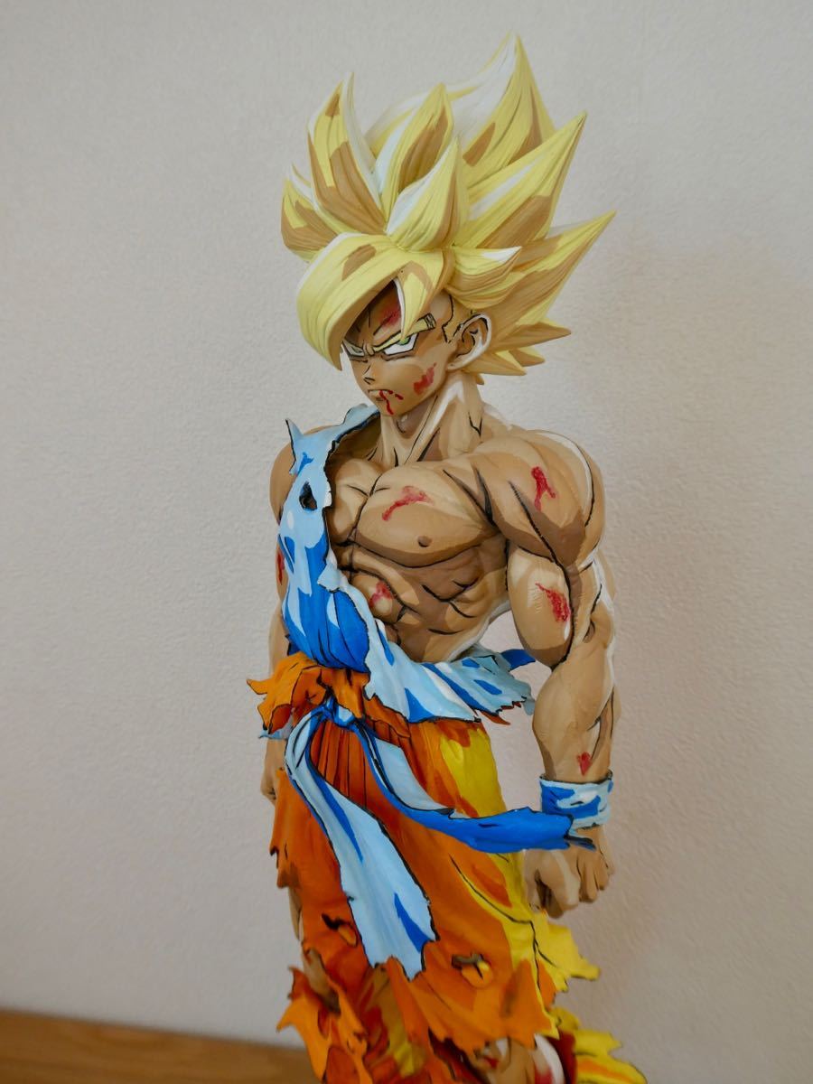 二次元彩色 SMSP孫悟空 スーパーサイヤ人 フィギュア リペイント