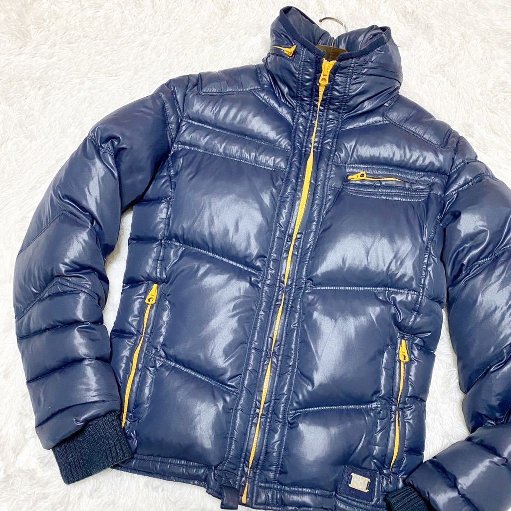 DIESEL ディーゼル ライダース型 ダウンジャケット 肉厚 2WAY フード 