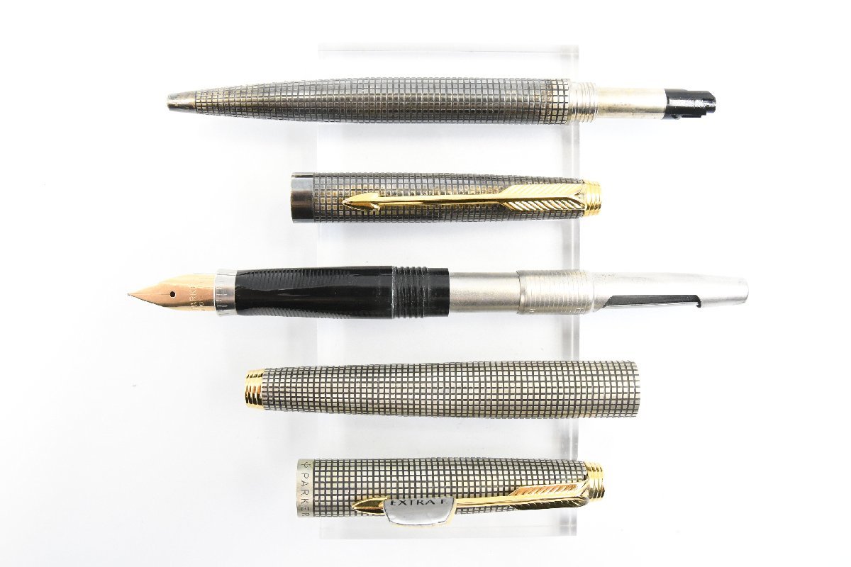 新品Parker75スターリングシルバー 万年筆ボールペンのセット パーカー