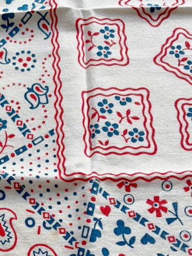 RN13960 クッキー柄 バンダナ トリコロール RN13960 クッキー柄