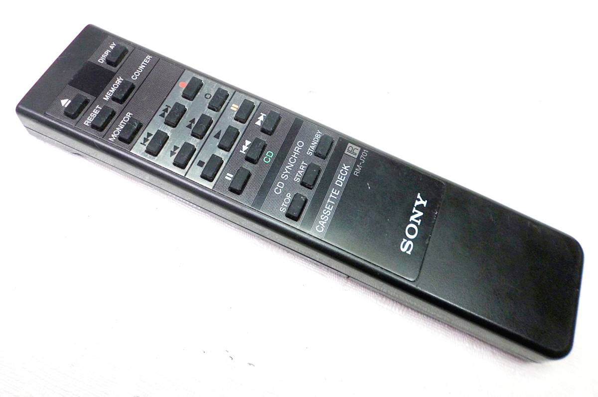☆即決! SONY リモコン RM-J701 ☆ 正常動作品 ☆( カセットデッキ TC 