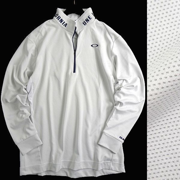 OAKLEY オークリー 新品 定1万 吸汗速乾×UPF50+ ハーフジップ 長袖 モックネックシャツ ゴルフウェア FOA404245 100 L ▲026▼bus119ky