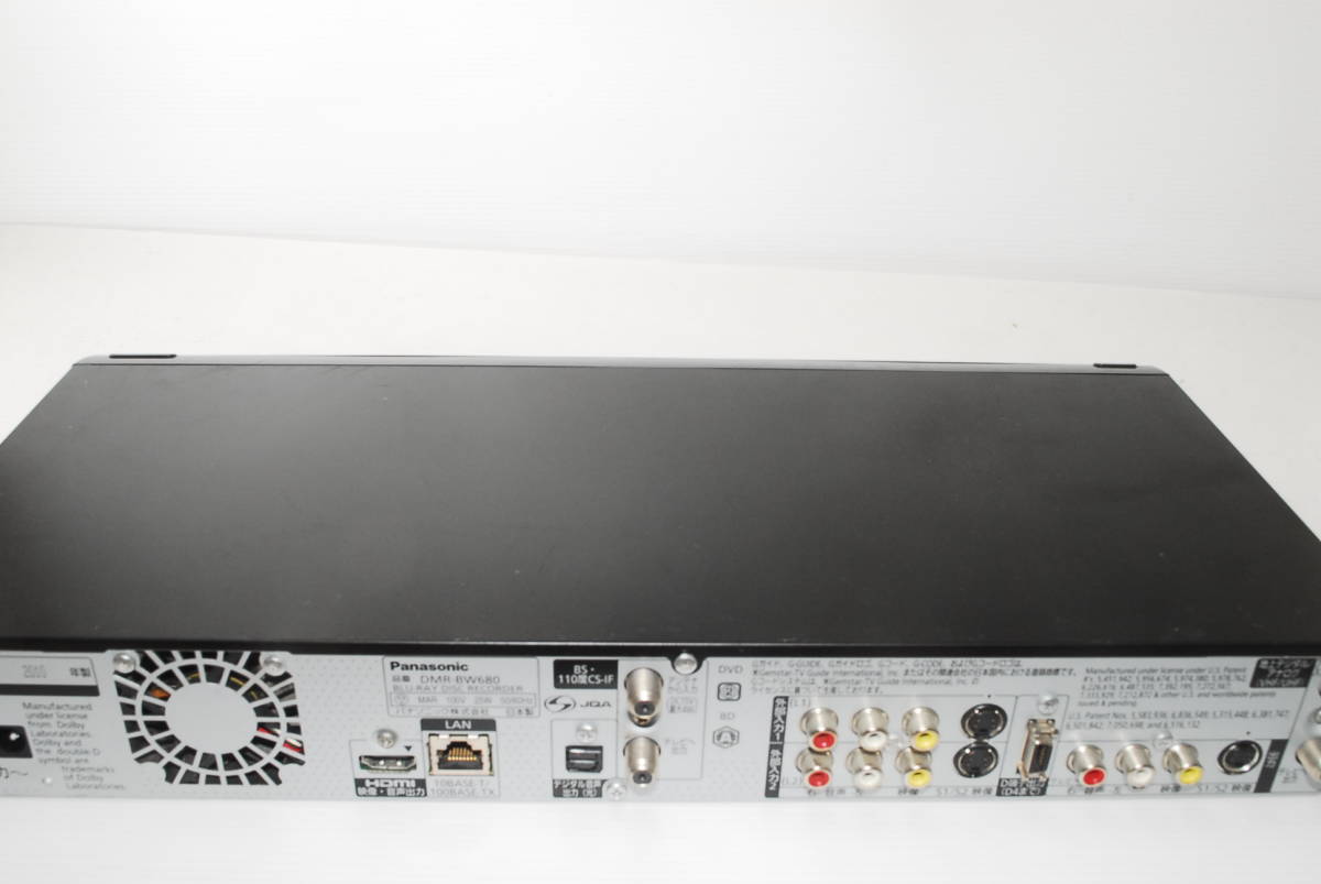 動作確認済み！ Panasonic ブルーレイレコーダー DMR-BW680 動作確認OK DMR-BW680 パナソニック Panasonic ブルーレイディスク