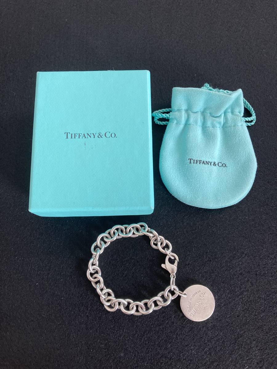  TIFFANY & Co. ティファニー RETURN TO ROUND TAG BRACELET ラウンドタグ SV925 ブレスレット(ブレスレット)｜売買されたオークション情報、yahooの商品情報をアーカイブ公開 - オークファン ブレスレット
