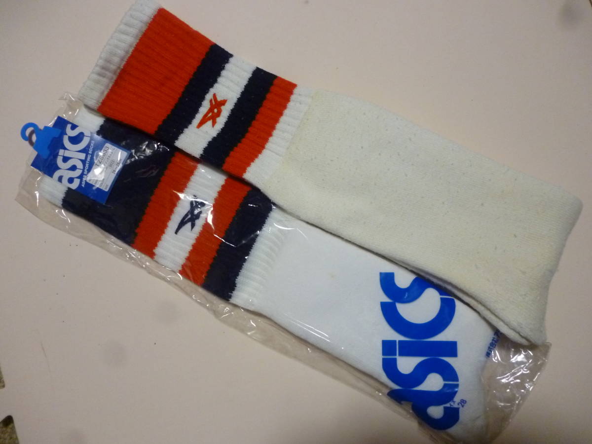 特大28cm アシックス asics バスケ バレー ハイソックス バッソク