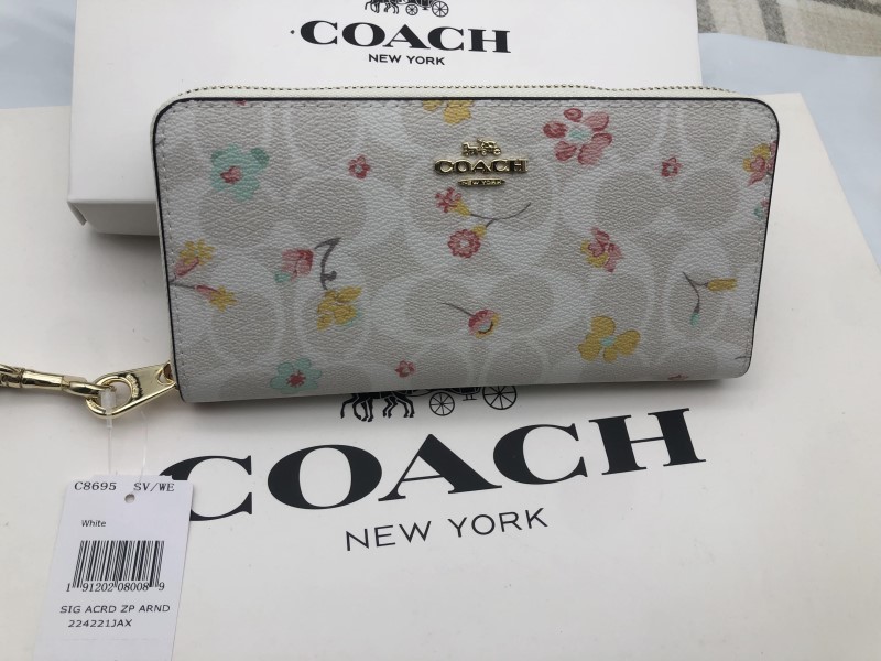 コーチ COACH 長財布 財布 チョークマルチフローラル オシャレデザイン 