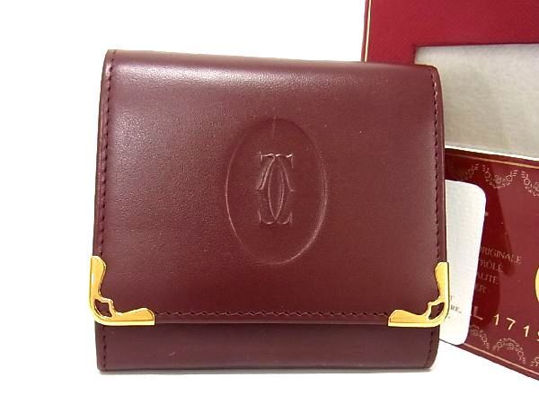 新作入荷，お買い得 同様 Cartier カルティエ マストライン レザー コインケース コインパース 小銭入れ レディース メンズ ボルドー系 AP9623(小銭入れ、コインケース)｜売買されたオークション情報、yahooの商品情 小銭入れ、コインケース