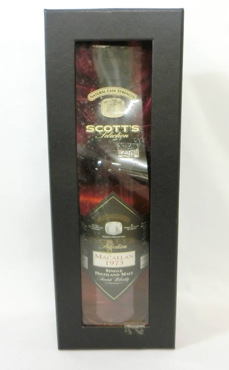 1000円スタート 酒 SCOTCH WHISKY MACALLAN 1973 SCOTT'S SELECTION 700ml 50.9％ マッカラン スコッチ 未開栓 箱付 10 お酒10505