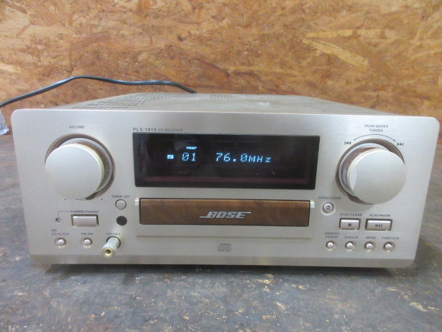 【11】CDレシーバー BOSE PLS-1410 アンプ 通電の確認のみ ジャンク