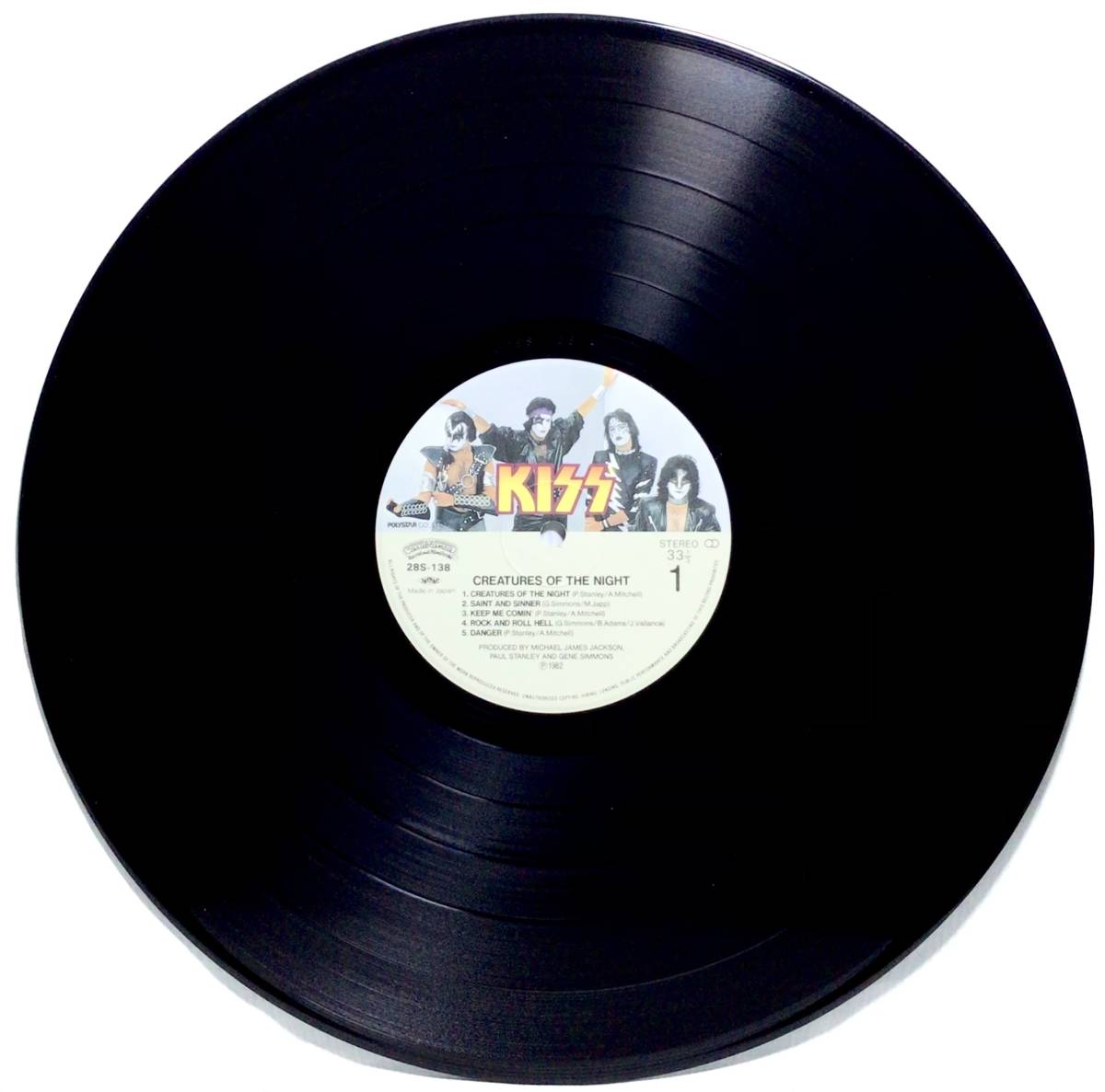 日LP帯】 キッス KISS / 暗黒の神話 CREATURES OF THE NIGHT / 1982