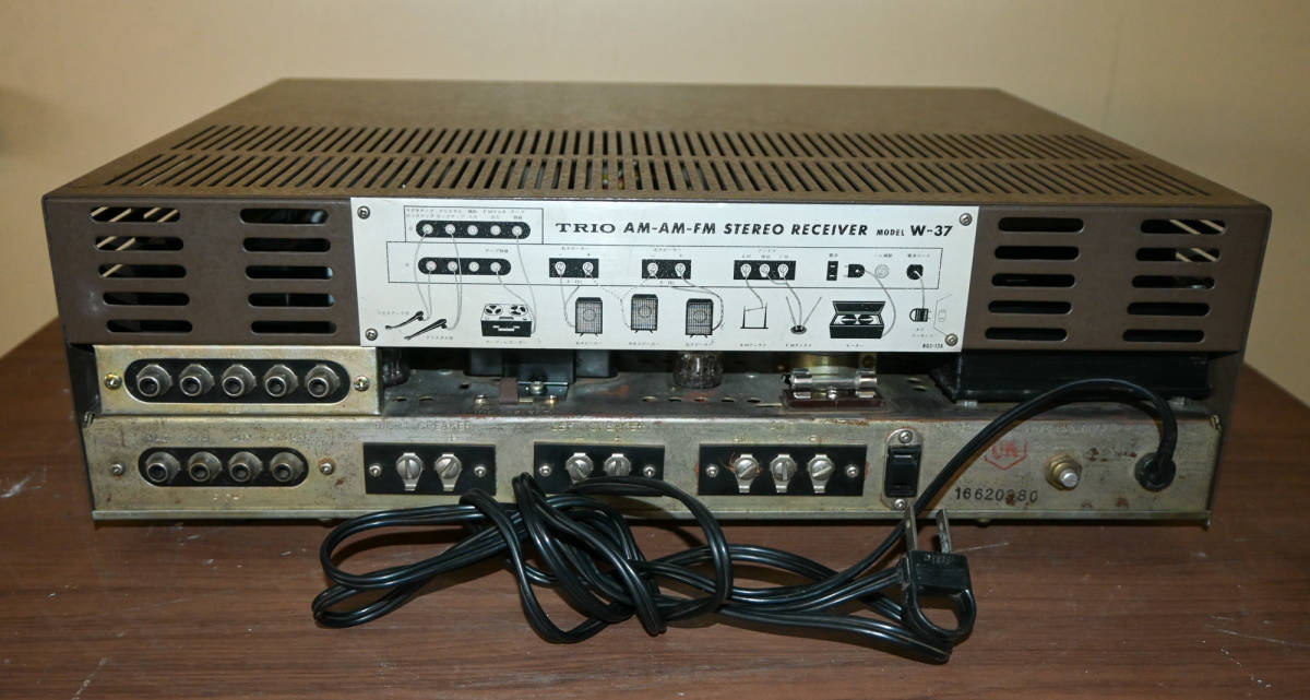 TRIO / トリオ W37 真空管式 ステレオレシーバー 6BM8pp ( AMx2， FM-1