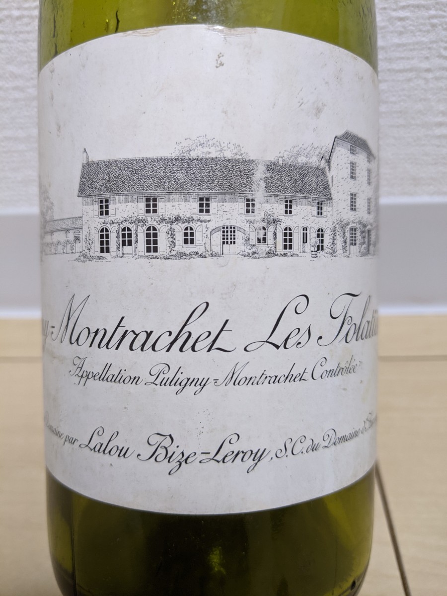 空瓶 1990 LEROY DOMAINE d'AUVENAY Puligny Montrachet les Folatires