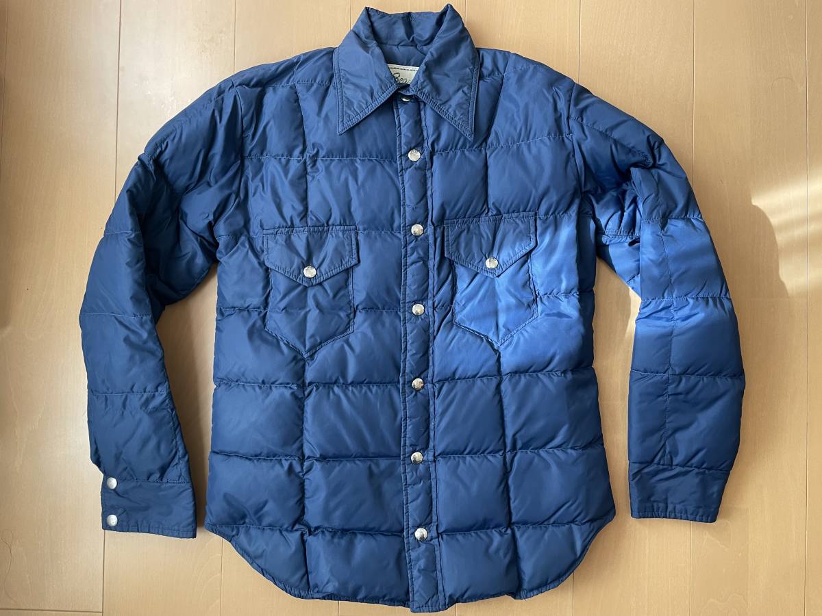 70s 筆記体 ダウンシャツ L.L.BEAN USA製 グースダウン アークティック 