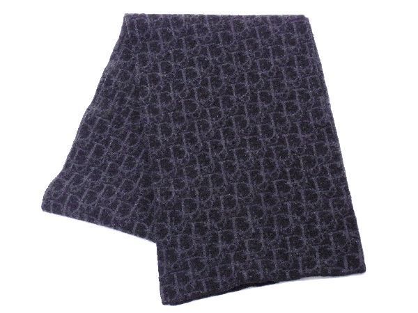 クリスチャンディオール Dior　トロッター マフラー ウール 1円 ChristianDior クリスチャンディオール トロッター ウール100