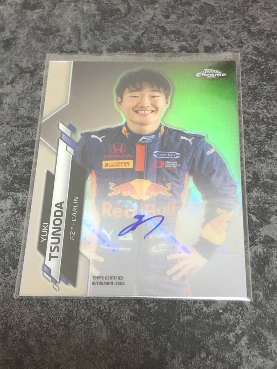 2020 Topps Chrome Formula 1 F1 角田裕毅 Yuki Tsunoda Carlin F2