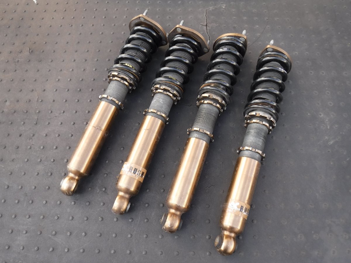 ★ トヨタ / クラウン / JZS175 / RUSH / 車高調 / ストラット サスペンション ショック 全長式 フルタップ