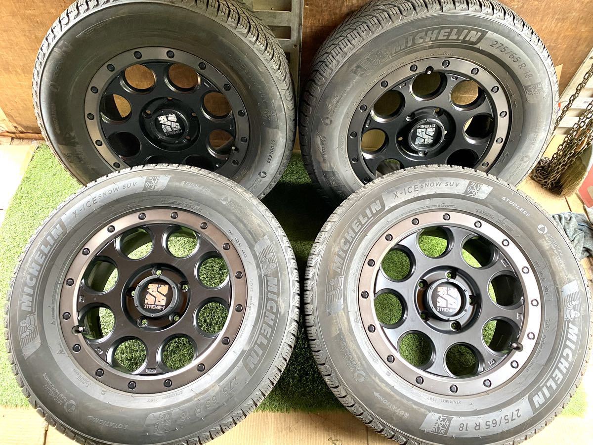 バリ溝 美品] 275/65R18 116T MICHELIN スタッドレス 2022年製 XTREM-J