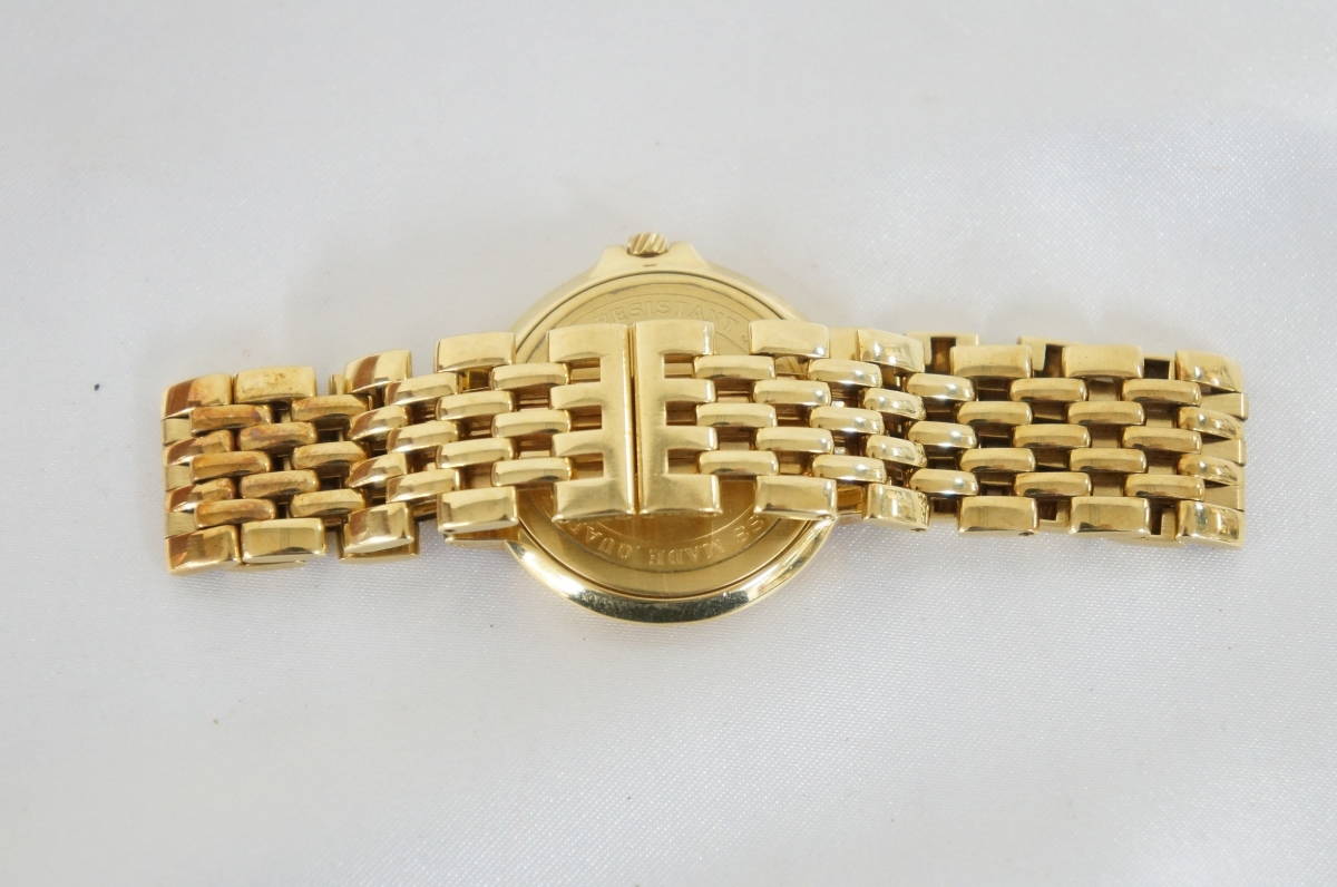 電池交換済 稼働品 dunhill ダンヒル 18CT GOLD 金無垢 総重量:約72.4g