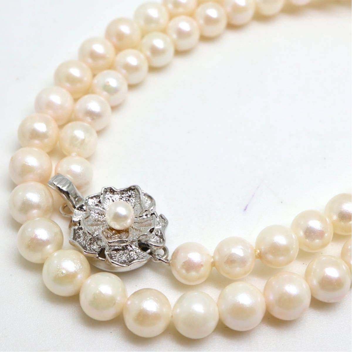 ○アコヤ本真珠ネックレス○n 25.1g 43cm 6.0-6.5mm珠 パール pearl