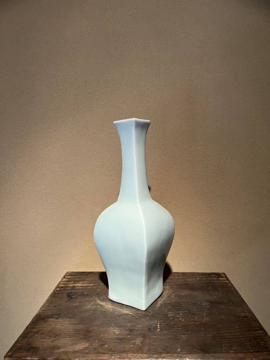 李朝 白磁花入 】. 分院 高麗青磁 李朝家具 古唐津 古伊万里 志野